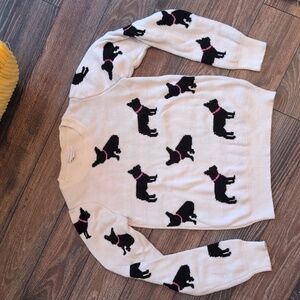 Frenchie sweater, XS shrinking violet